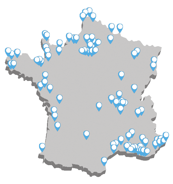 Carte implantations distributeur e-liquides Carte implantations distributeur e-liquides